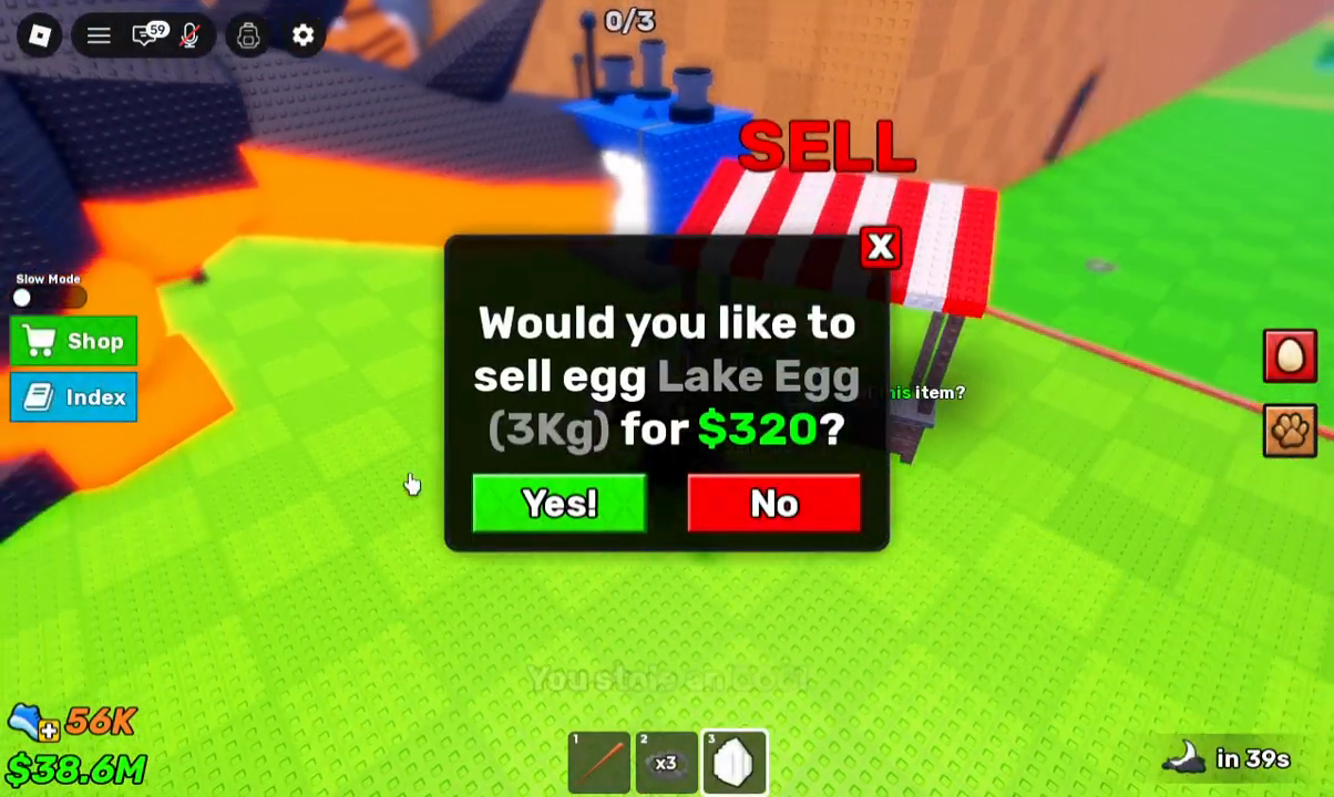 Lake Egg 3Kg sale confirmation quoting $320